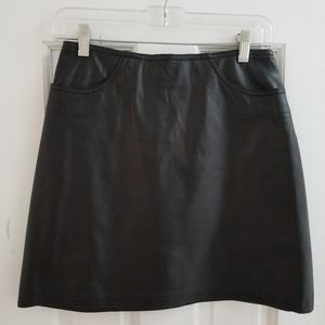 Leather Mini Skirt